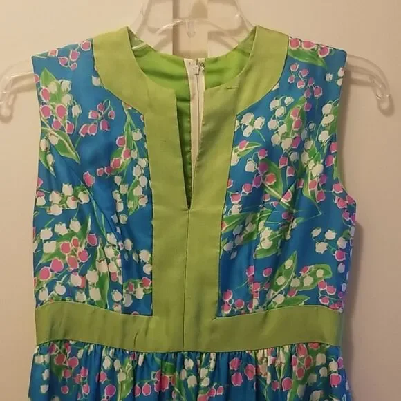 Vintage I.Magnin & Co. Silk Floral Dress, EUC - Picture 2 of 5